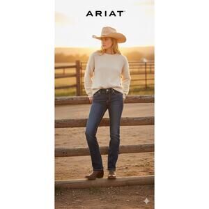 Ariat R.E.A.L. Mid Rise Straight Leg Jeans